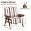Fauteuil moderne avec accoudoirs élargis des deux côtés Pieds en bois massif confortables-698623666