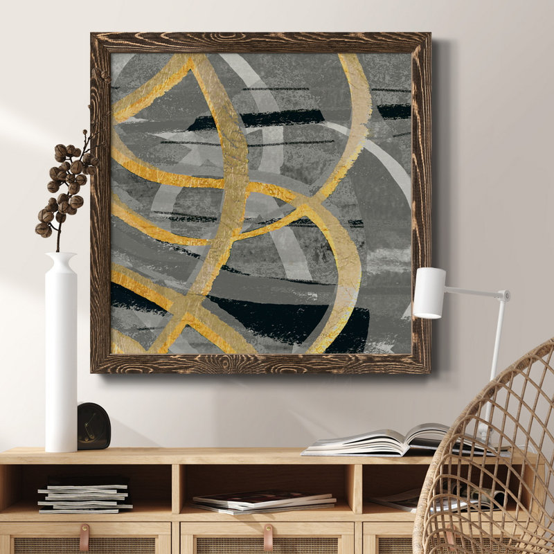 Toile encadrée Pastel Coast-Premium - prête à être accrochée, Encadré de bois de noyer, H 20 po x l 20 po x P 1,5 po