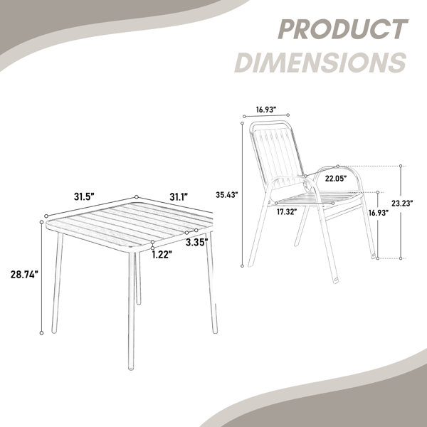Dimensions du produit