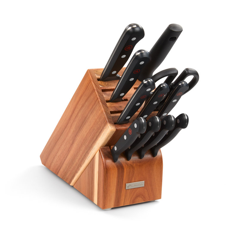WÜSTHOF Gourmet 12-Piece Knife Block Set, Acacia