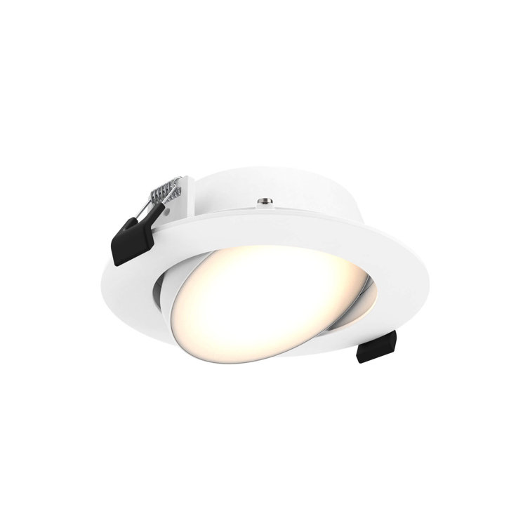 Fusion 4 Inch Round 5CCT Slim LED Recessed Gimbal Panel