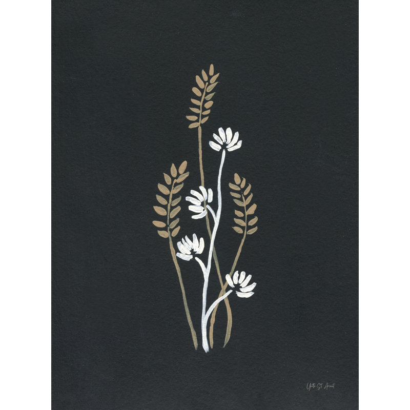 «Petite Floral II» d'Yvette St. Amant, Oui, Papier avec cadre photo noyer, H 40 po x l 30 po