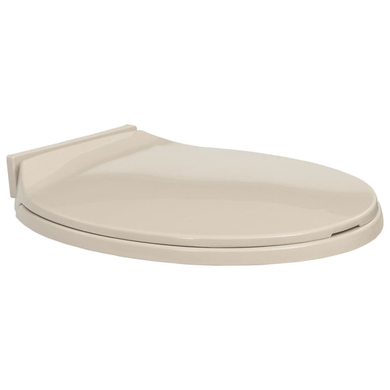 Rohando Soft-Close Elongated Standard Toilet Seat, Apricot