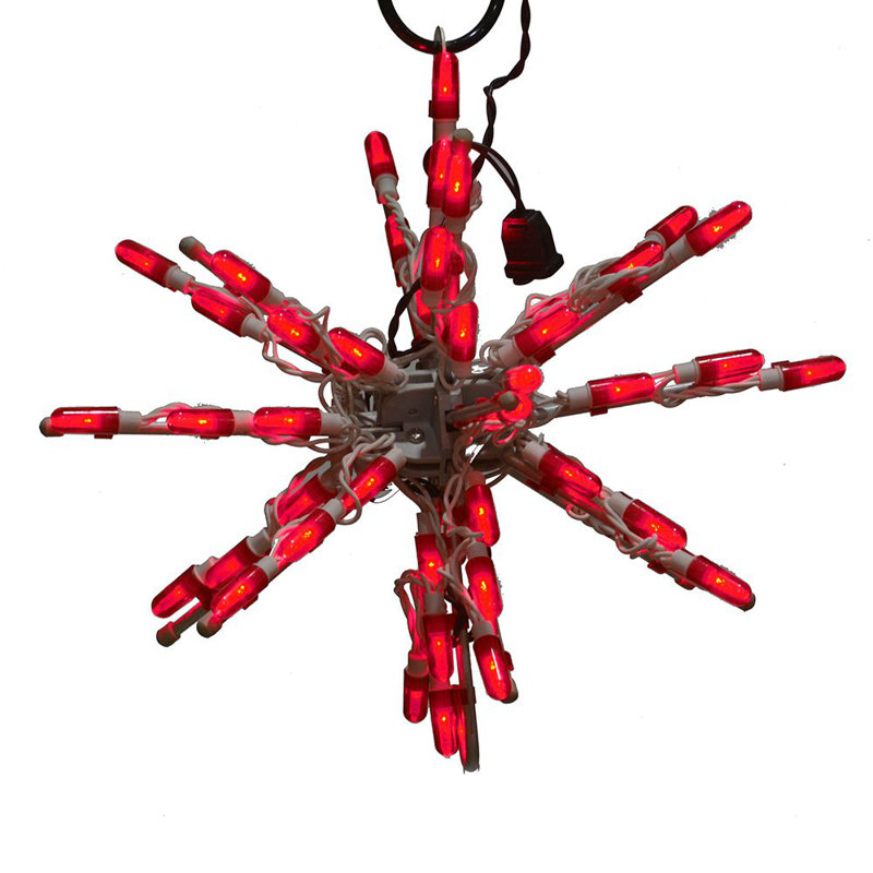 Écran lumineux à del starburst, 24 po, Rouge
