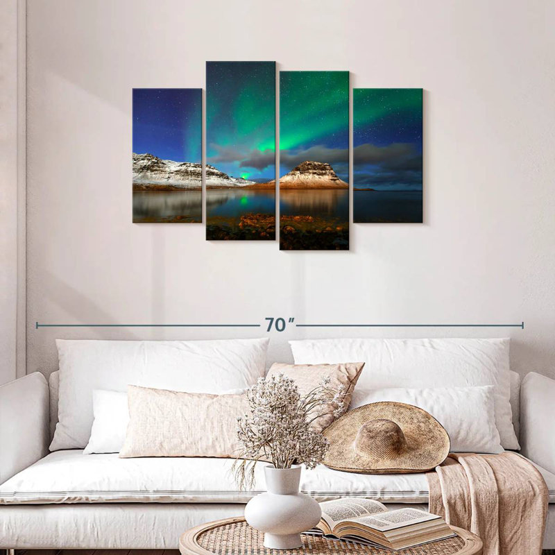 Alvord Snowy Mountain Aurora, 27'' H x 43'' W