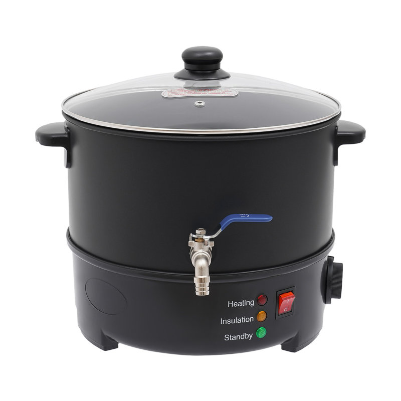 Fondoir à cire électrique 7,7 L, H 11,8 po x l 12,4 po x P 12,4 po