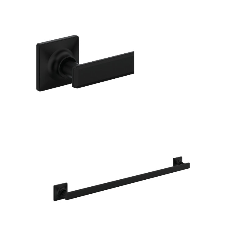Apothecary 24" Towel Bar, Polished Nickel, 2.13" H x 26.13" L x 2.5" D