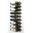 Indurial 18-Bottle Magnum & Champagne Wall-Mounted Wine Rack in Matte Black – 45" Tall-53441738-53441740