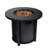 30Inch Propane Round Fire Table, 40000Btu, Lava Rocks Outdoor Use 40000Btu Pit Table For Garden, 30Inch, Stainless Steel Top-141775057-141775063