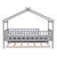Lit simple en bois avec lit gigogne-201599642