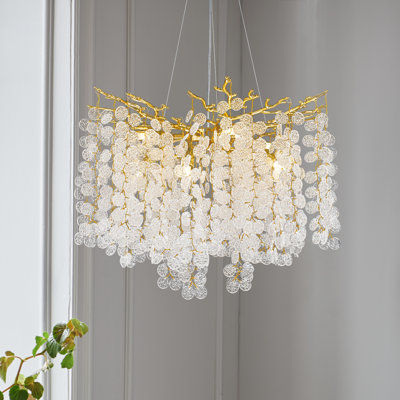 Lustre moderne unique à 8 lumières Gambrill