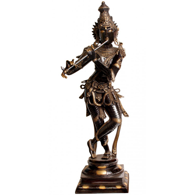 Lord Krishna jouant de la flûte