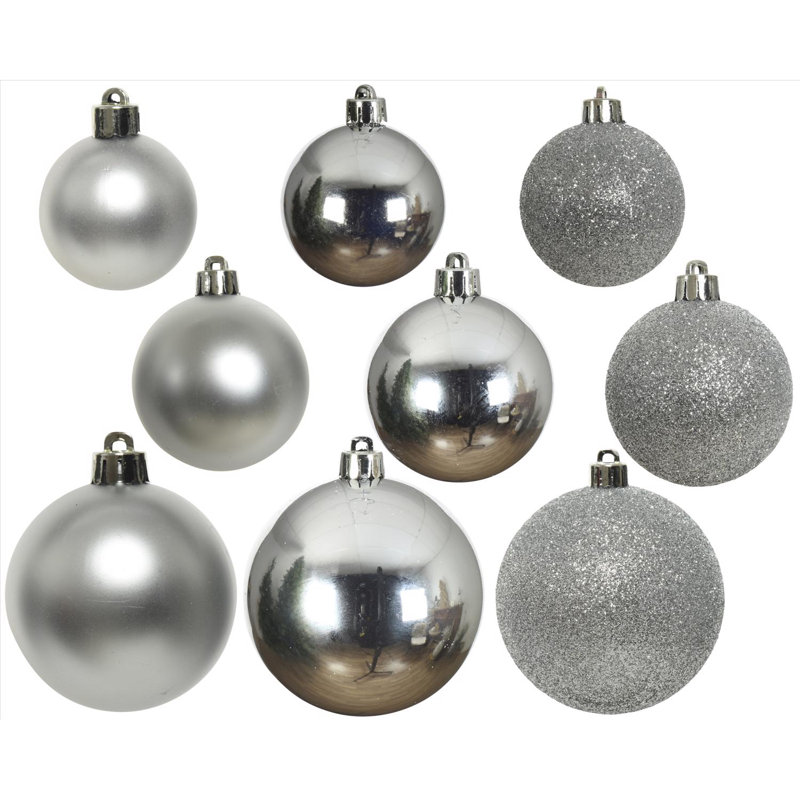 Ornements incassables Decoris, Argent argent