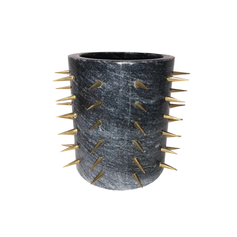 Marble Table Vase, Grey
