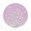 Sous-verres ronds en cuir corail et lilas-119015104