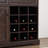 Farmhouse Liquor Cabinet Bar Cabinet with 2 Drawers, Wine Bar Cabinet with Removable Wine Racks Storage Shelves-666145772