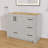 Larique 42'' Freestanding Single Sink Bathroom Vanity Wooden Light Grey Vanity Cabinet with Solid Surface Top