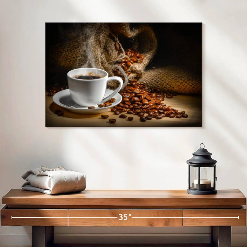 Freshly Brewed Coffee Canvas Print, 24" H x 16" W x 1.25" D