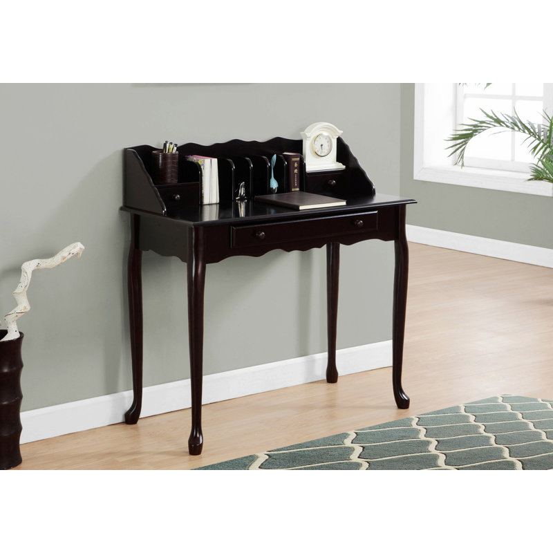 Bureau d'ordinateur, bureau à domicile traditionnel avec tiroirs de rangement