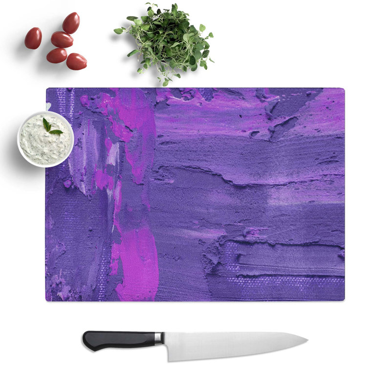 Tempered Glass Art Painting Vol.432 Chopping Board, 28.5 cm W x 20 cm L