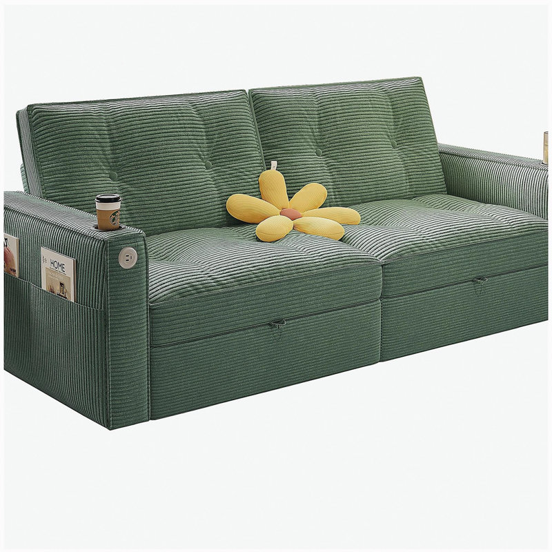 Canapé-lit convertible multifonctionnel Somnus, Vert