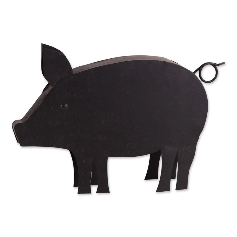 Cochon avec sculpture de cochons