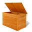 META 126cm W 500L Water Resistant Fir Deck Box in Brown