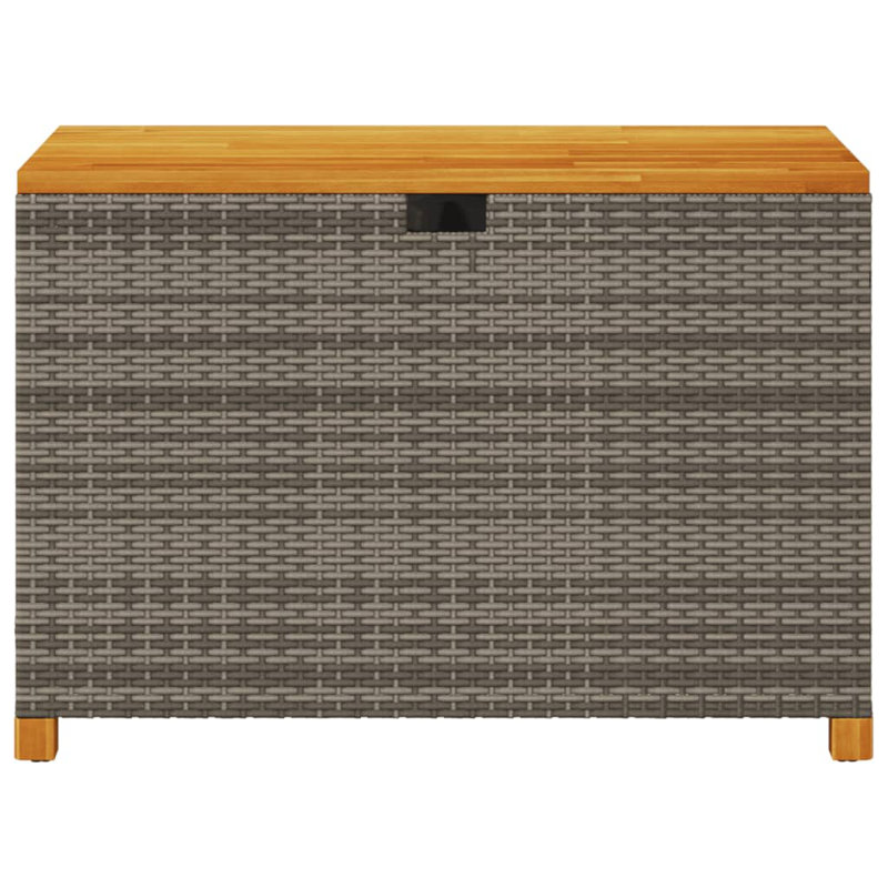 Boîte de terrasse pour patio en osier, Beige, H 24,8 po x l 43,3 po x P 21,7 po