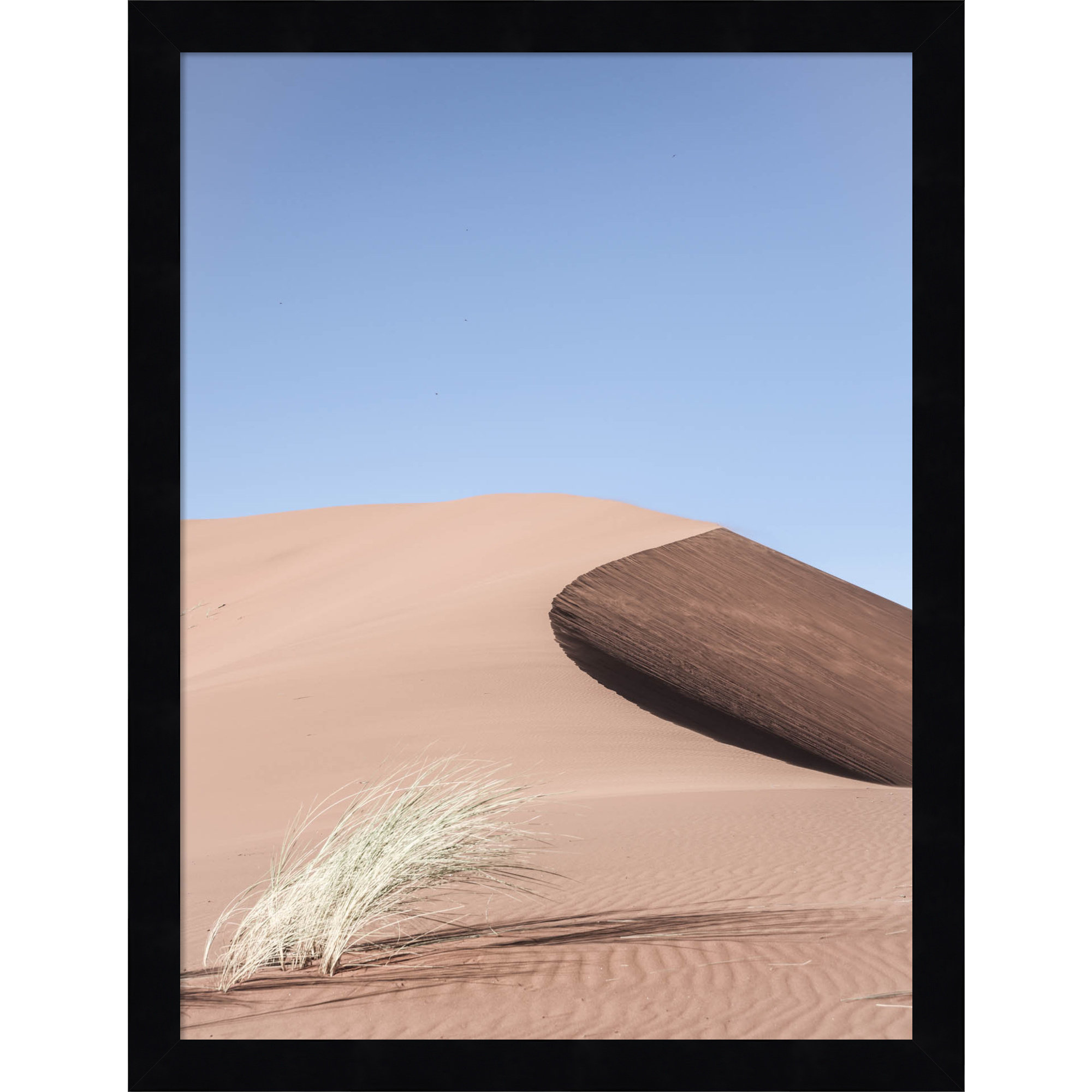 Namib Dune Two by Shot by Clint Wood Framed Wall Art Print, 17" H x 13" W, Black
