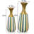 Purity Multi Colored Striped Set Of 2 Vases