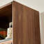 Light luxury black walnut wood bookcase
