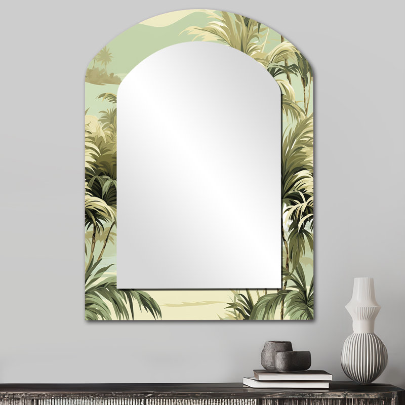 Motif côtier Coastal Palm Paradise, 34 po x 25 po