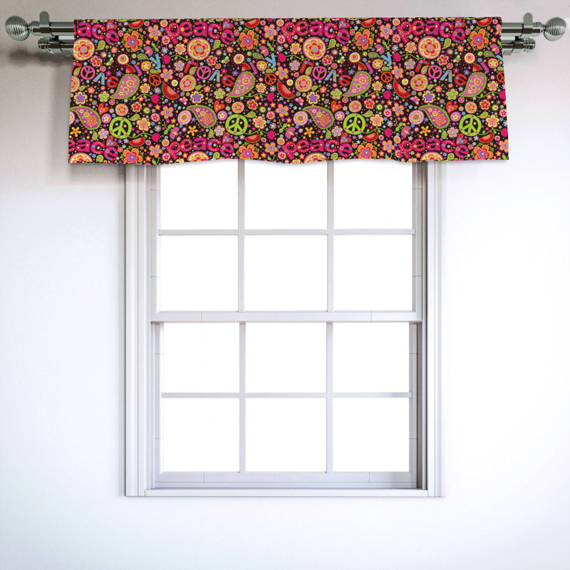 Sateen Ruffled Window Valance