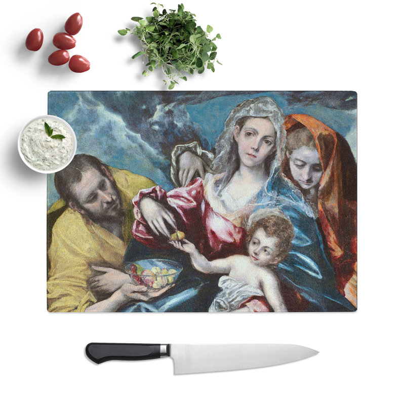 The Holy Family by El Greco Chopping Board, 28.5cm W x 39cm L