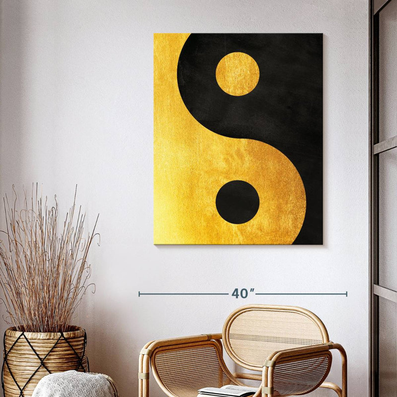 Sépia Yin Yang, H 40 po x l 32 po x P 1,25 po