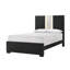 Mobilier de chambre à coucher contemporain en bois avec tête de lit et panneau de lit 1pc-41089491-41089490