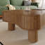Table basse à plateau relevable en noyer pour le salon avec rangement caché, élévateur hydraulique et coins de sécurité | Idée de cadeau