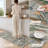 Tropical Leaf Non-Slip Washable Kitchen Mats