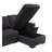 95"W Black Woven Fabric Reversible Sleeper Sectional Sofa With Storage Chaise Cup Holder Charging Ports And Pockets-1157360268-1157360270