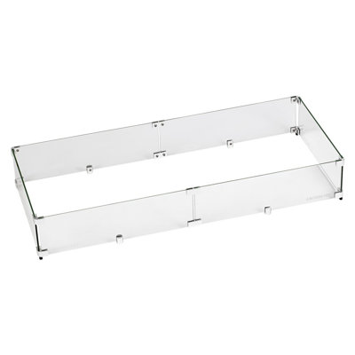 Rectangle Glass Fire Pit Accessory