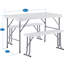 Ensemble de table et banc en résine