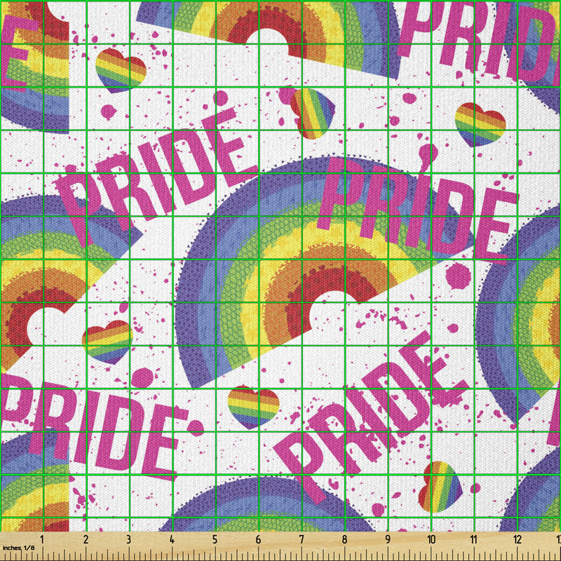 Cretella Pixelated Grunge Vibrant Rainbow Multi-Purpose Fabric