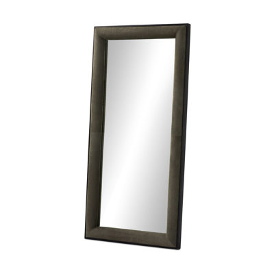 Velaz Floor Mirror-Nubuck Charcoal