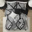 Édredon noir très grand 7 pièces - Drap à motif complexe-119448930-119448932