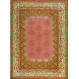 Light Pink Color Room Size Antique Irish Donegal Arts and Crafts Design Rug