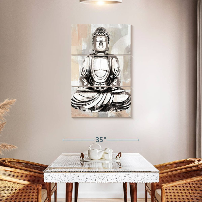 Adella Silver Buddha, 45" H x 28" W