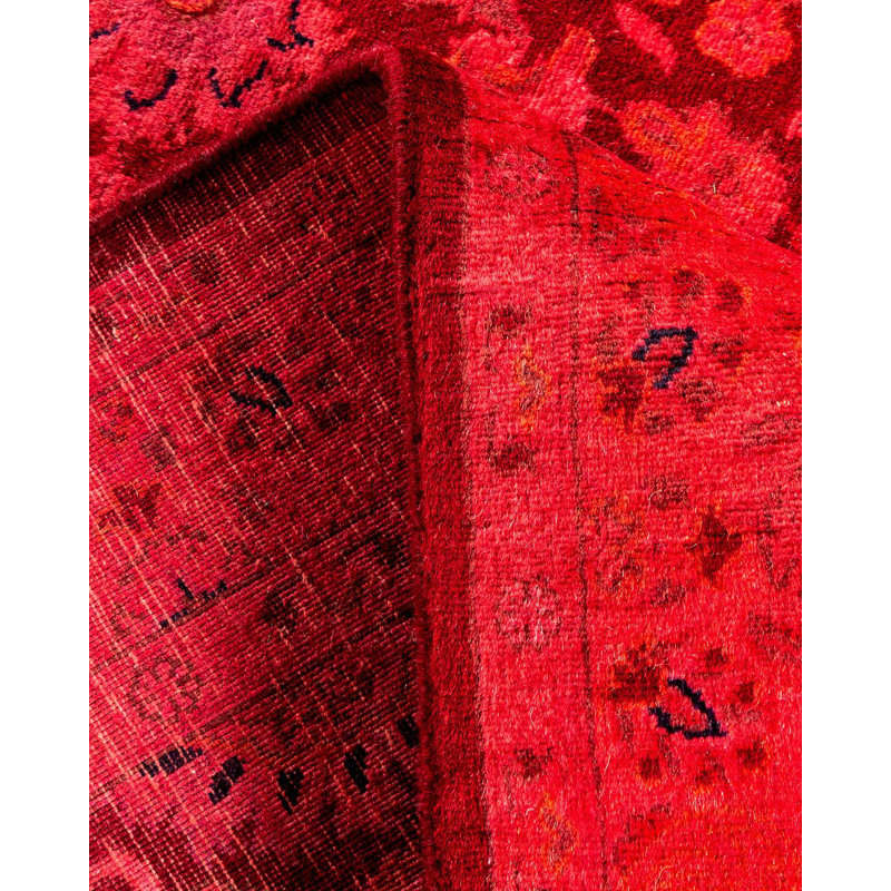 Holsworth One-of-a-Kind 3' 1" X 5' 4" New Age Wool Area Rug Red