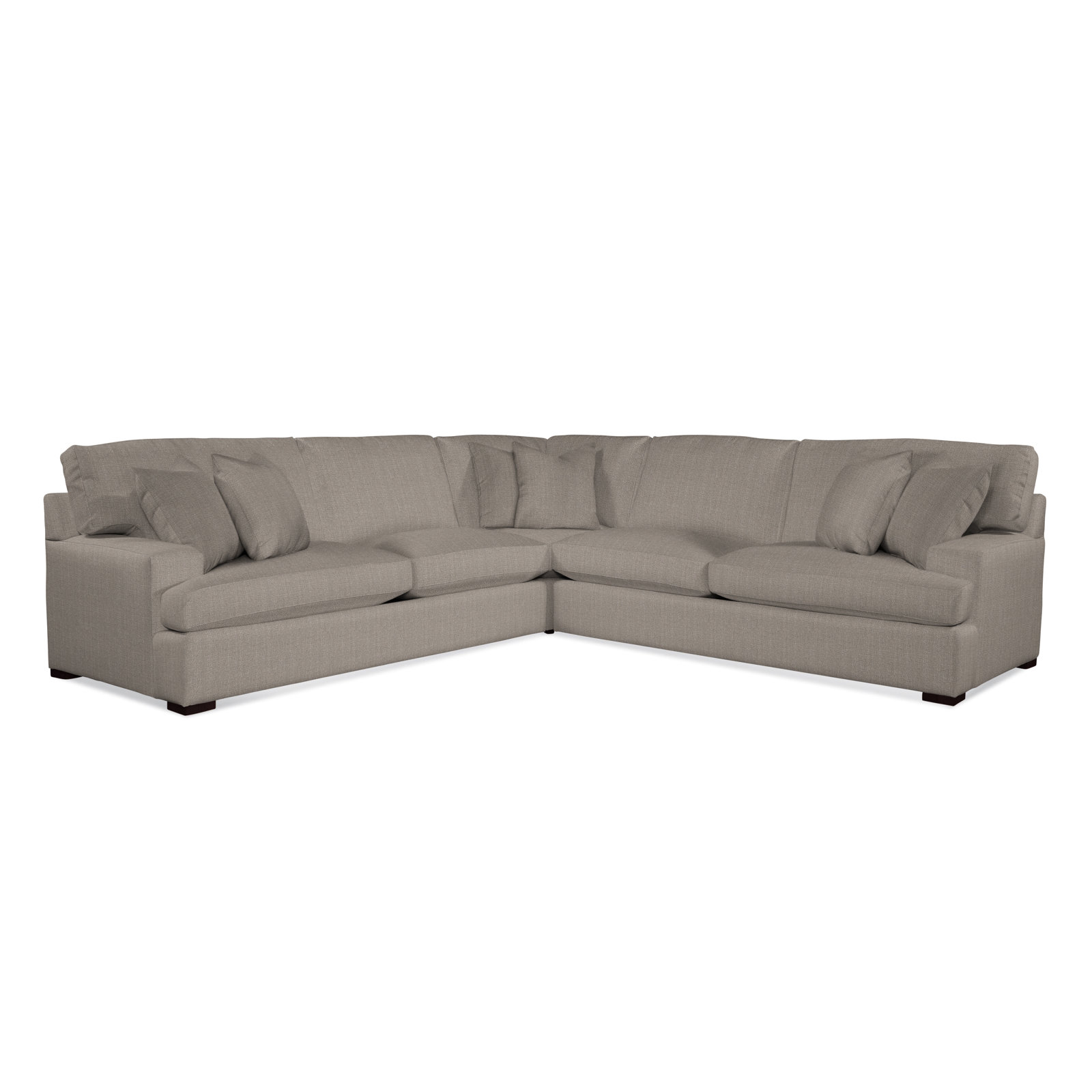 Cambria Upholstered L-Sectional, Stone Crypton Performance; 0884-83, Frost White