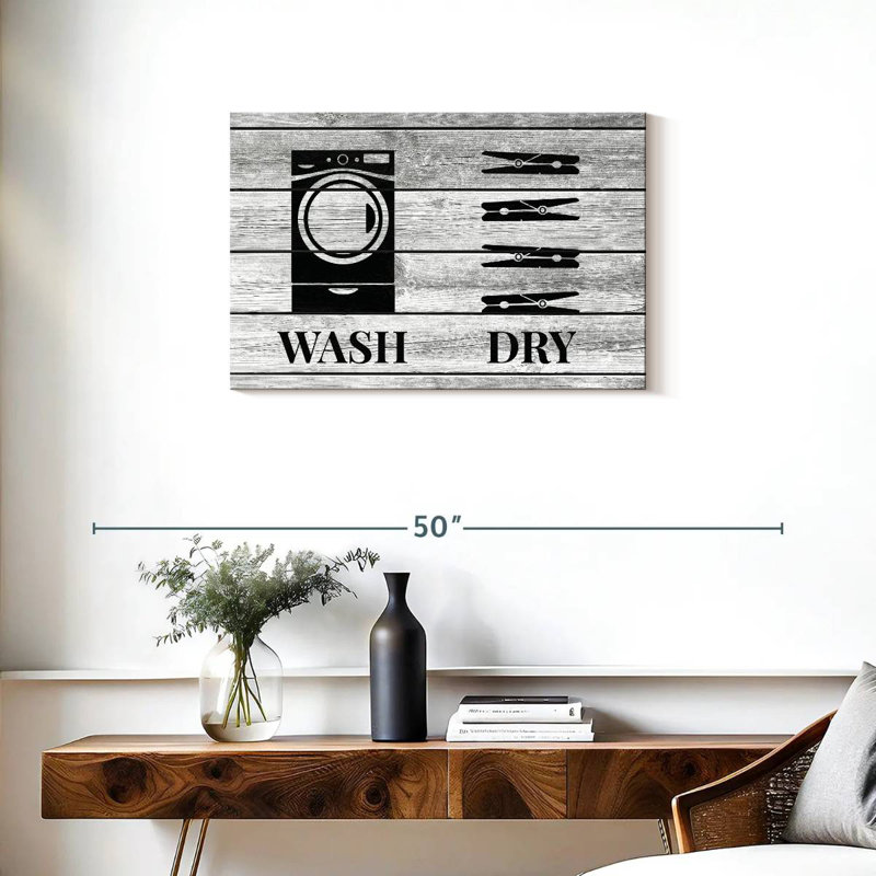 Tergel Rustic Wash And Dry Icons, 20" H x 30" W