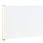 Lit Ek en métal blanc et bois synthétique - lustré, sans sommier tapissier, structure entièrement en K, motif ondulé, 39 lattes, 4 pieds, capacité de poids de 660 lb avec un ressort lustré nécessaire, conception